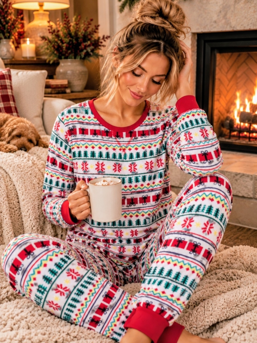 Jammies For Our Families Christmas Fleece Pajama Set Women’s S COZY SOFT